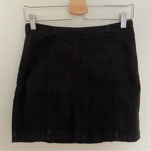 Free People Black Mini Skirt Size 6